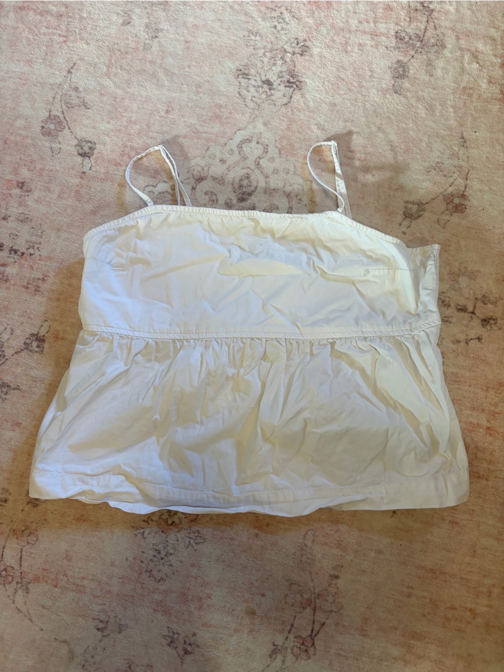 white peplum tank